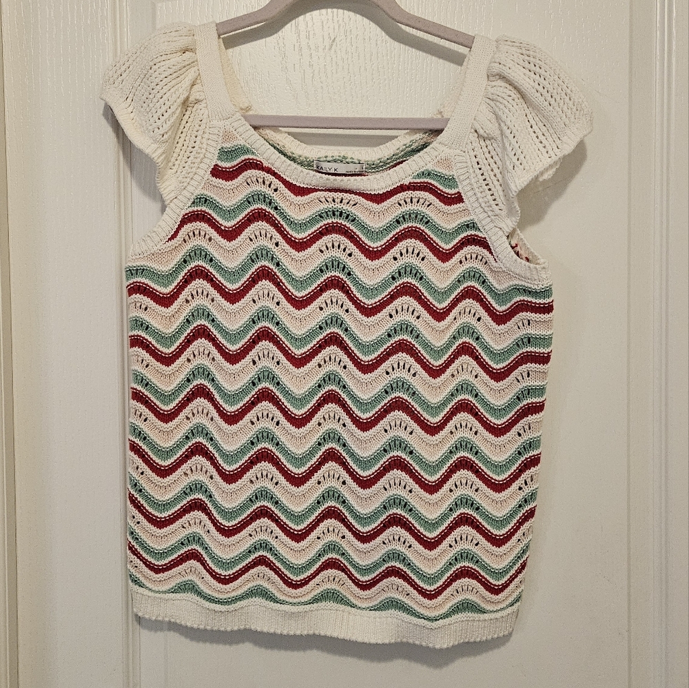 Kaily K Crochet Top